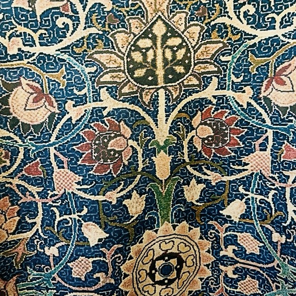 Women's Floral Long Sleeve Tee Super Soft Teal Brown Whimsy Cottage Plus Sz 4X - Picture 3 of 8